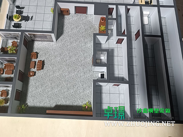 銀行室內(nèi)戶型沙盤模型制作廠家案例