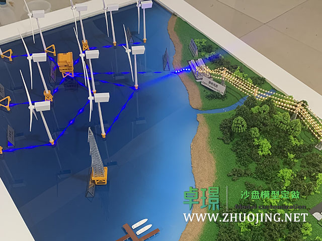 海上風(fēng)力發(fā)電沙盤模型制作廠家案例